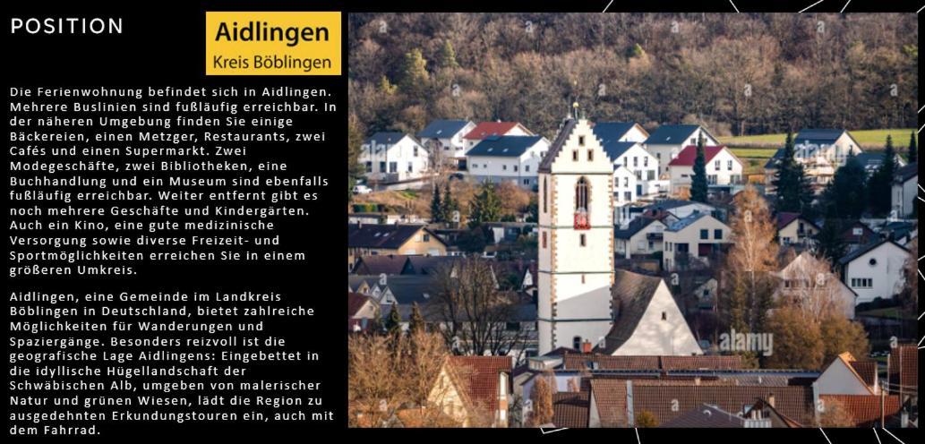 Willkommen Im Casa Felice, Der Wohlfuehl Oase Mit Balkon, 4 Betten Und Homeoffice Platz Aidlingen Exterior photo